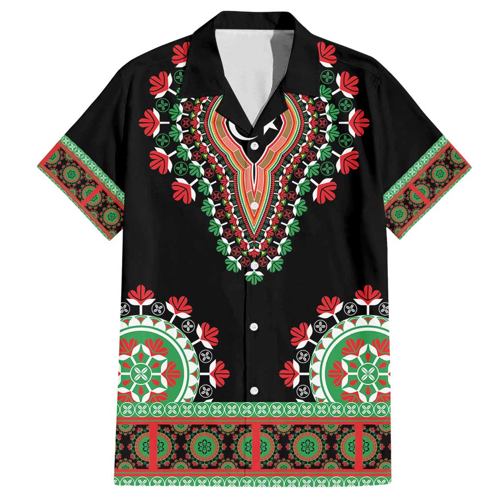 Libya Barbary Lion Family Matching Long Sleeve Bodycon Dress and Hawaiian Shirt Dashiki Simple Style LT05 - Wonder Print Shop