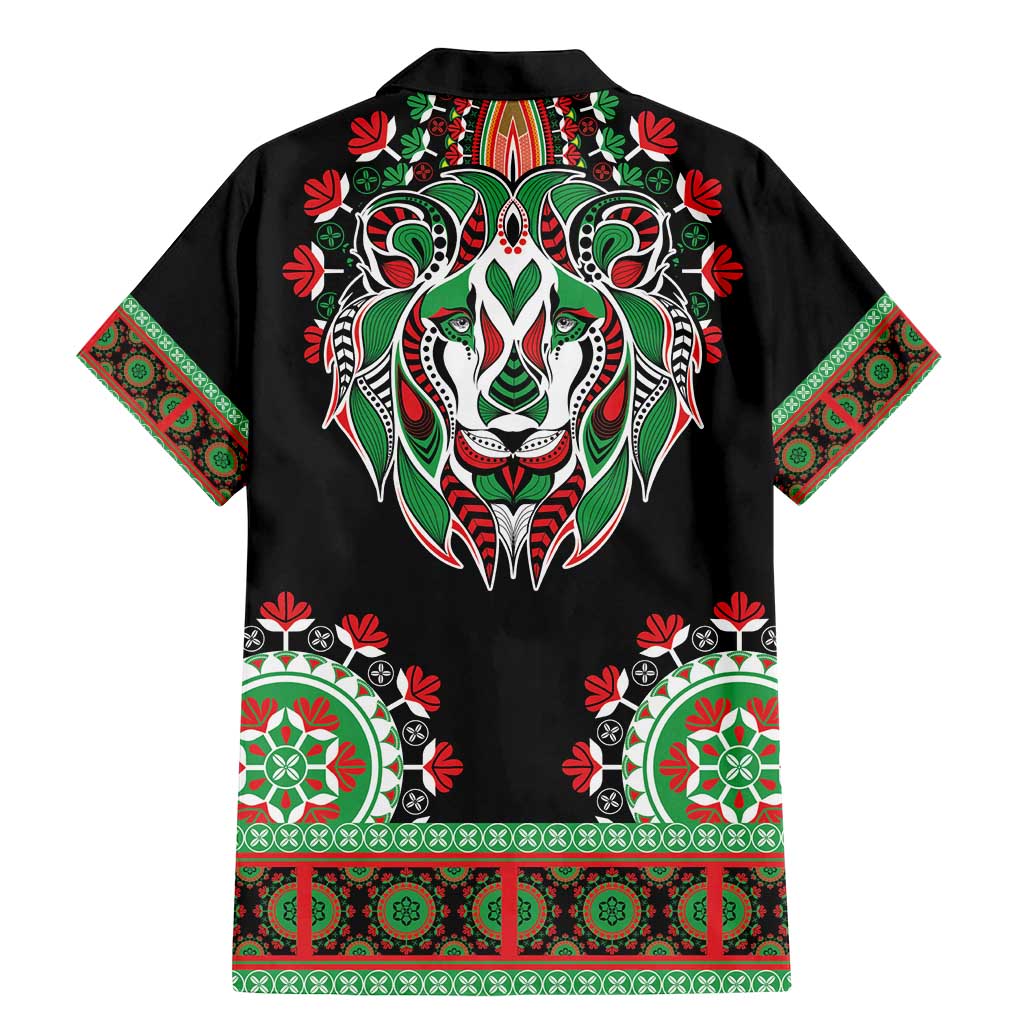 Libya Barbary Lion Family Matching Mermaid Dress and Hawaiian Shirt Dashiki Simple Style LT05 - Wonder Print Shop