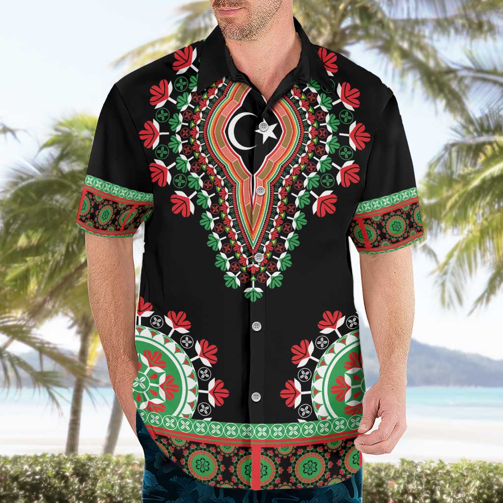 Libya Barbary Lion Hawaiian Shirt Dashiki Simple Style LT05 - Wonder Print Shop