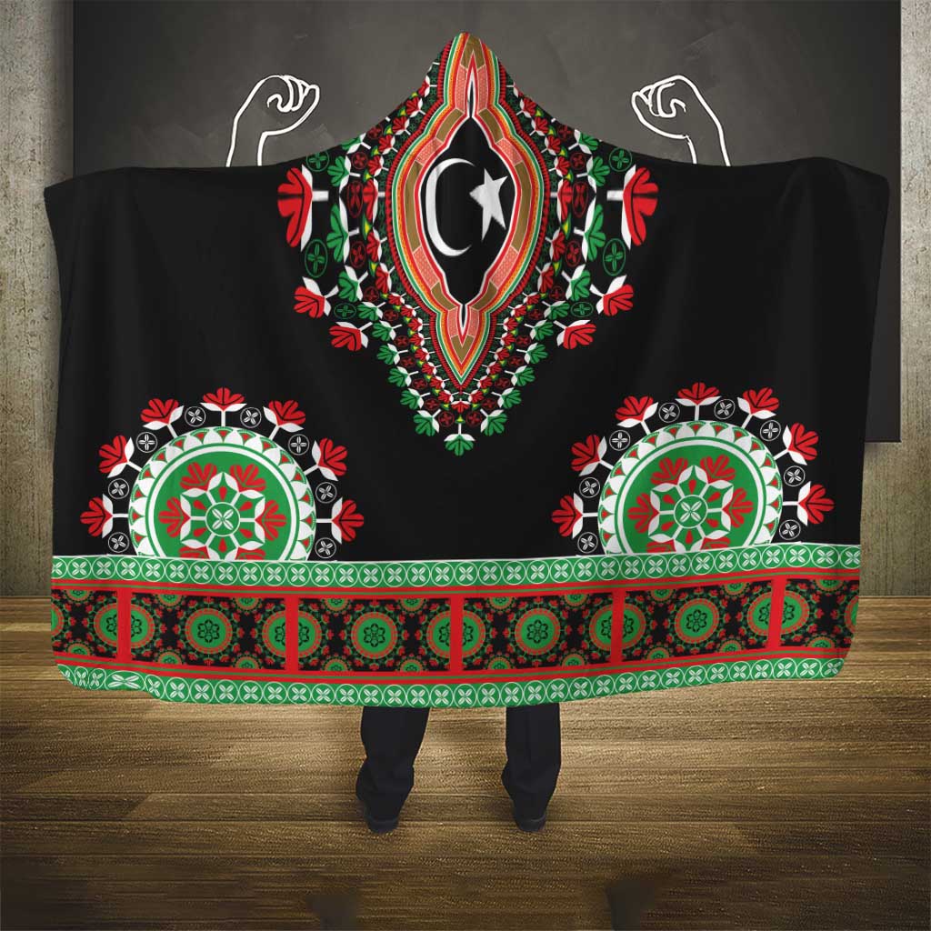 Libya Barbary Lion Hooded Blanket Dashiki Simple Style