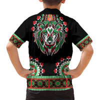 Libya Barbary Lion Kid Hawaiian Shirt Dashiki Simple Style LT05 - Wonder Print Shop