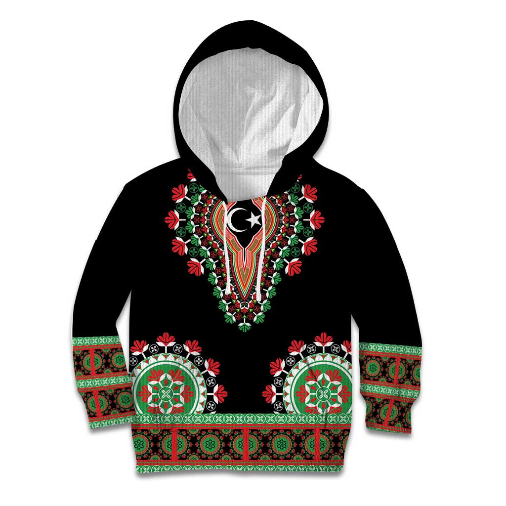 Libya Barbary Lion Kid Hoodie Dashiki Simple Style LT05 - Wonder Print Shop