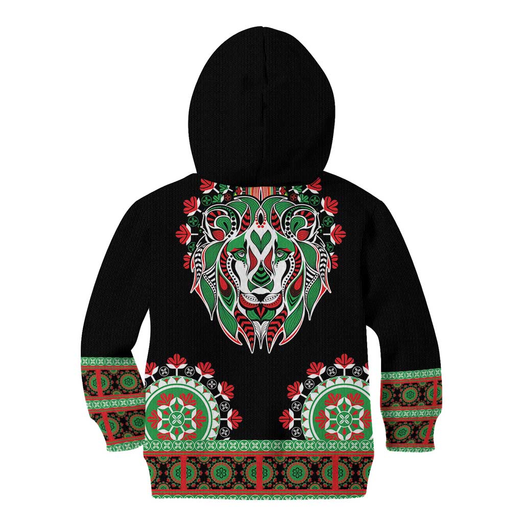 Libya Barbary Lion Kid Hoodie Dashiki Simple Style LT05 - Wonder Print Shop