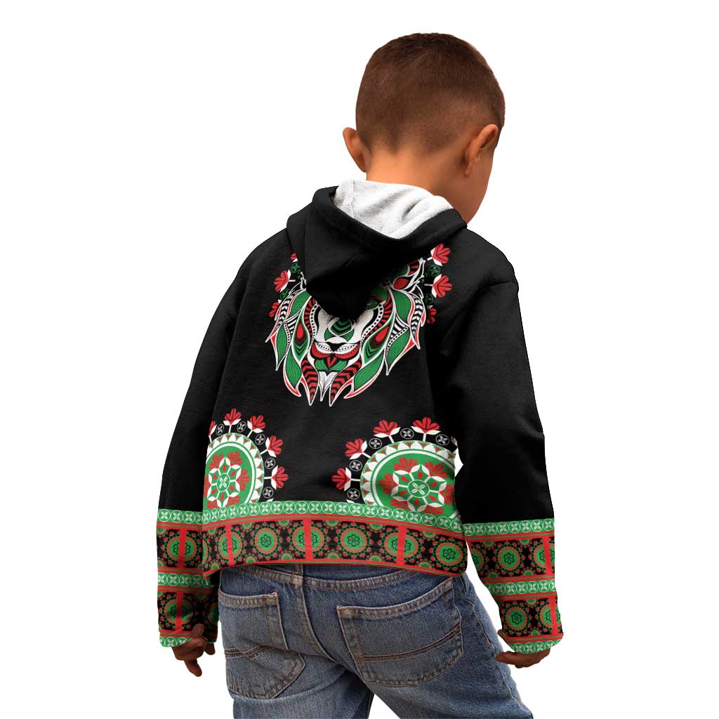 Libya Barbary Lion Kid Hoodie Dashiki Simple Style LT05 - Wonder Print Shop