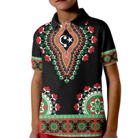 Libya Barbary Lion Kid Polo Shirt Dashiki Simple Style LT05 - Wonder Print Shop