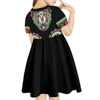 Libya Barbary Lion Kid Short Sleeve Dress Dashiki Simple Style LT05 - Wonder Print Shop