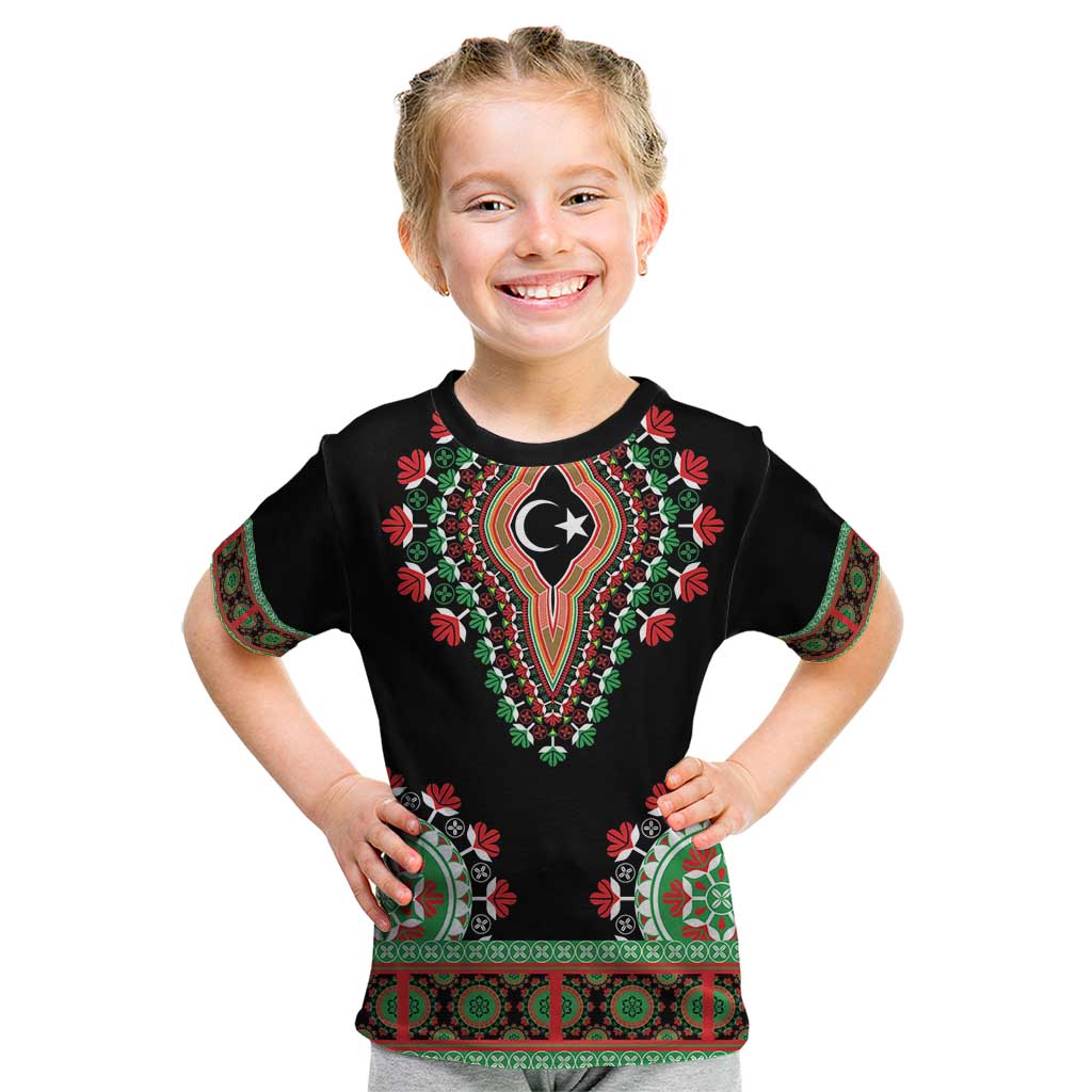 Libya Barbary Lion Kid T Shirt Dashiki Simple Style LT05 - Wonder Print Shop