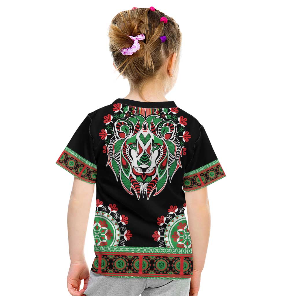Libya Barbary Lion Kid T Shirt Dashiki Simple Style LT05 - Wonder Print Shop