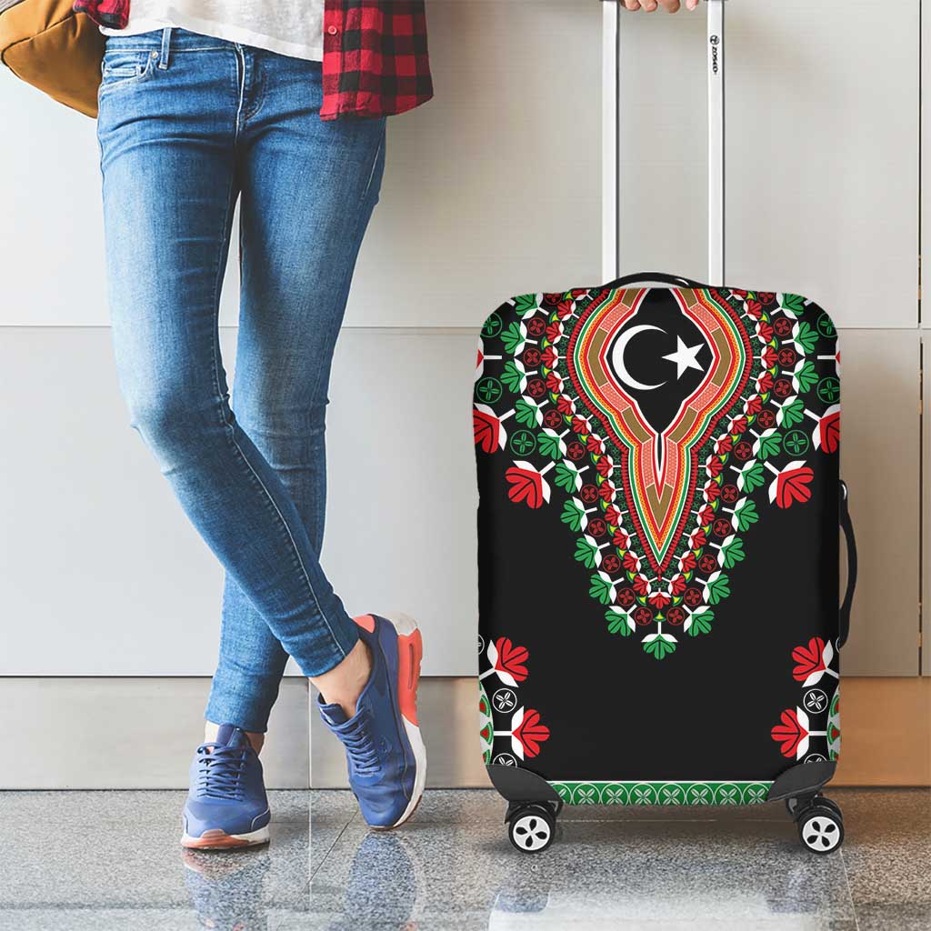 Libya Barbary Lion Luggage Cover Dashiki Simple Style LT05 - Wonder Print Shop