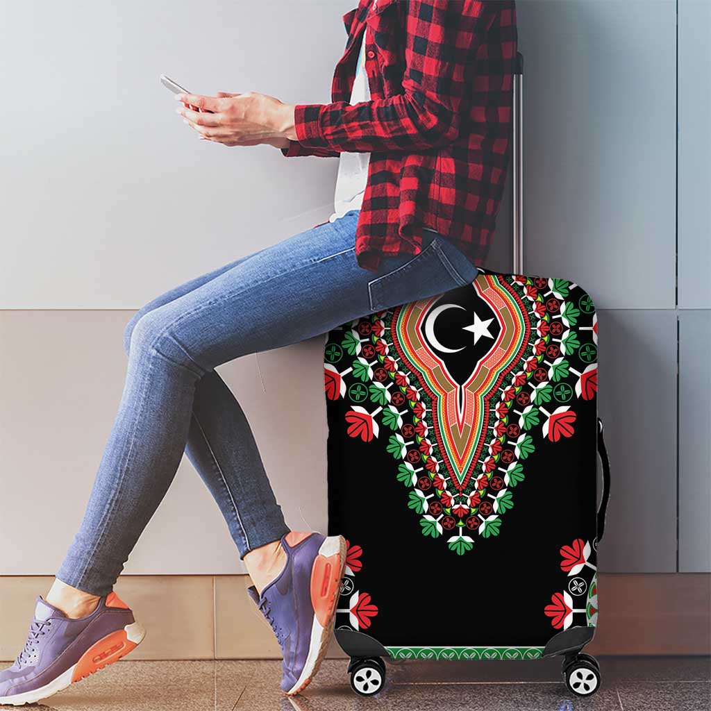 Libya Barbary Lion Luggage Cover Dashiki Simple Style LT05 - Wonder Print Shop