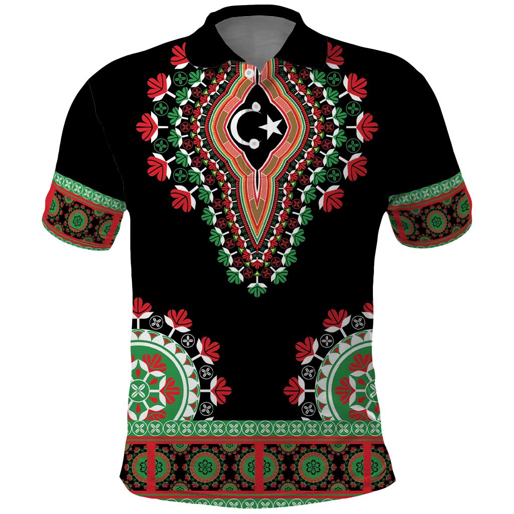 Libya Barbary Lion Polo Shirt Dashiki Simple Style LT05 - Wonder Print Shop