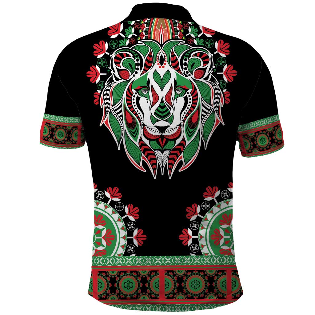 Libya Barbary Lion Polo Shirt Dashiki Simple Style LT05 - Wonder Print Shop