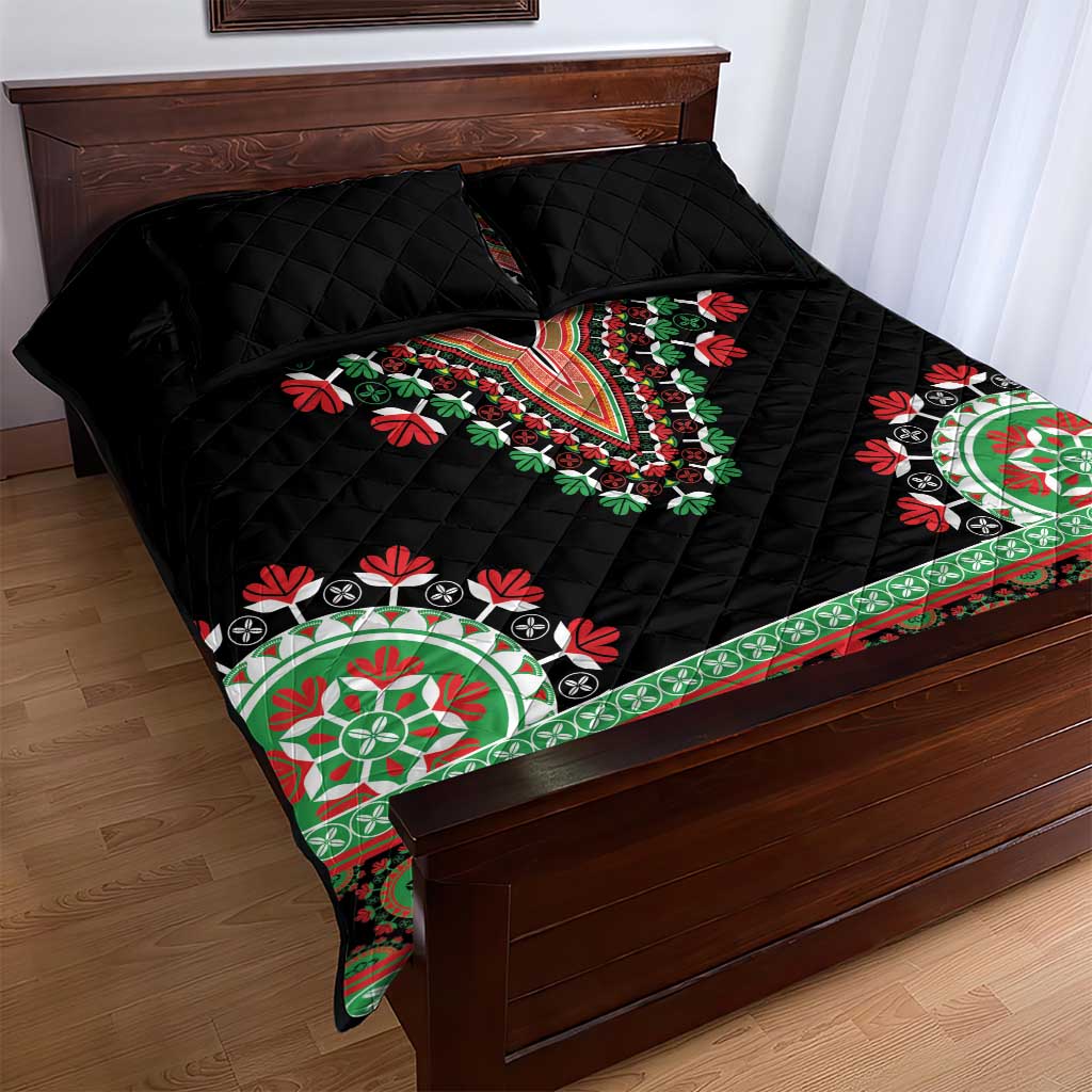 Libya Barbary Lion Quilt Bed Set Dashiki Simple Style LT05 - Wonder Print Shop