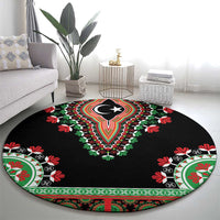 Libya Barbary Lion Round Carpet Dashiki Simple Style
