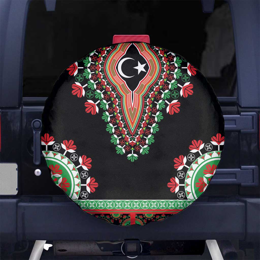 Libya Barbary Lion Spare Tire Cover Dashiki Simple Style LT05 - Wonder Print Shop