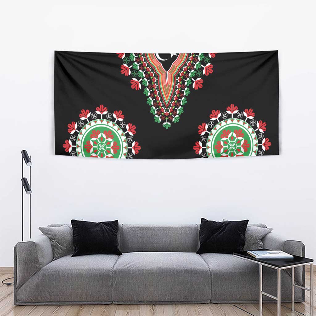 Libya Barbary Lion Tapestry Dashiki Simple Style LT05 - Wonder Print Shop