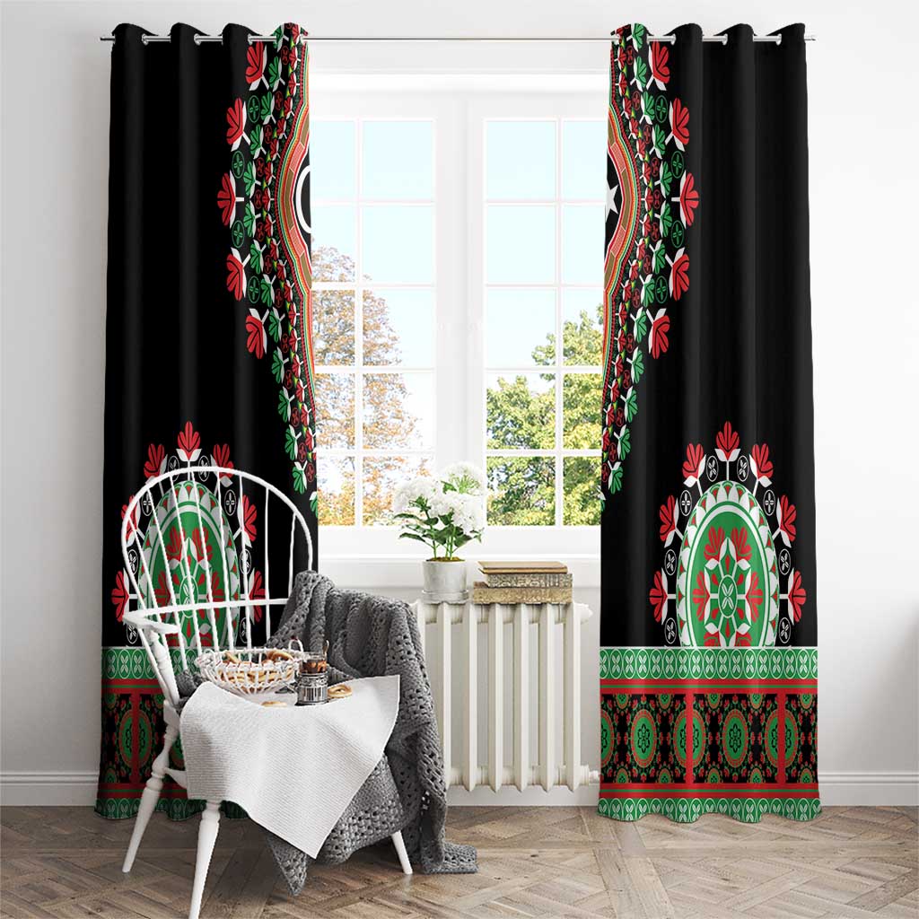 Libya Barbary Lion Window Curtain Dashiki Simple Style LT05 - Wonder Print Shop