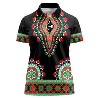 Libya Barbary Lion Women Polo Shirt Dashiki Simple Style LT05 - Wonder Print Shop