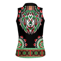 Libya Barbary Lion Women Sleeveless Polo Shirt Dashiki Simple Style LT05 - Wonder Print Shop