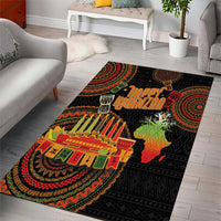 Kwanzaa Kinara Candles Area Rug African Tribal Pattern LT05 - Wonder Print Shop