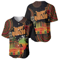 Kwanzaa Kinara Candles Baseball Jersey African Tribal Pattern LT05 - Wonder Print Shop