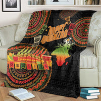 Kwanzaa Kinara Candles Blanket African Tribal Pattern