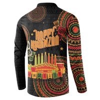 Kwanzaa Kinara Candles Button Sweatshirt African Tribal Pattern LT05 - Wonder Print Shop
