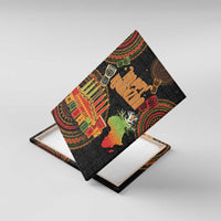 Kwanzaa Kinara Candles Canvas Wall Art African Tribal Pattern LT05 - Wonder Print Shop