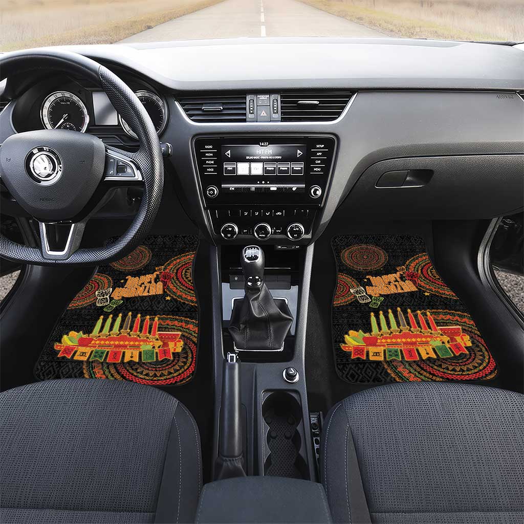 Kwanzaa Kinara Candles Car Mats African Tribal Pattern LT05 - Wonder Print Shop
