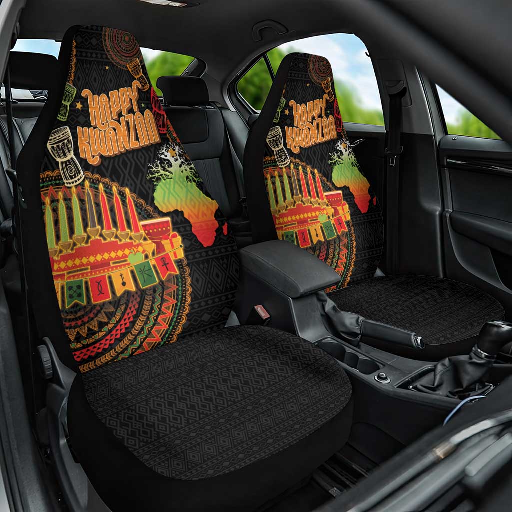 Kwanzaa Kinara Candles Car Seat Cover African Tribal Pattern LT05 - Wonder Print Shop