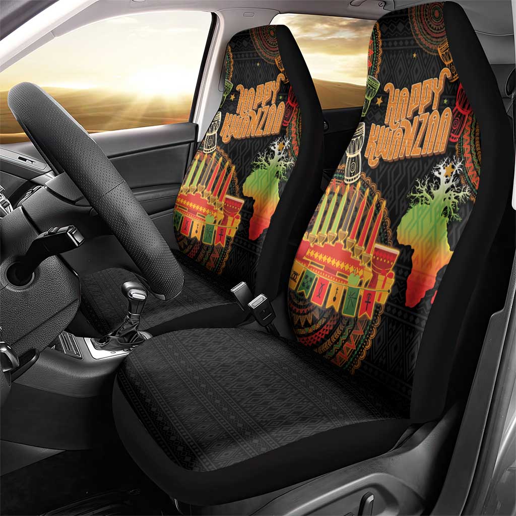 Kwanzaa Kinara Candles Car Seat Cover African Tribal Pattern LT05 - Wonder Print Shop