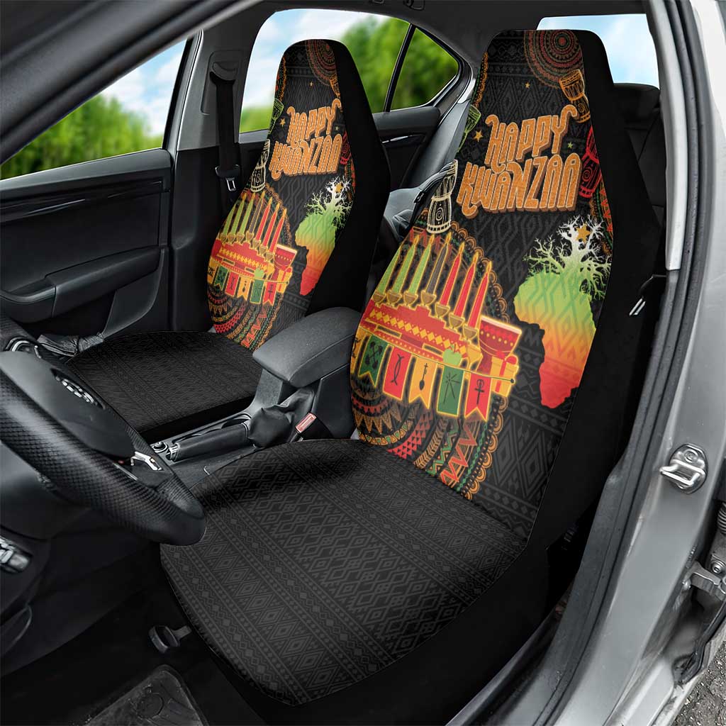 Kwanzaa Kinara Candles Car Seat Cover African Tribal Pattern LT05 - Wonder Print Shop