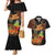 Kwanzaa Kinara Candles Couples Matching Mermaid Dress and Hawaiian Shirt African Tribal Pattern LT05 - Wonder Print Shop