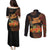 Kwanzaa Kinara Candles Couples Matching Puletasi and Long Sleeve Button Shirt African Tribal Pattern LT05 - Wonder Print Shop