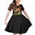Kwanzaa Kinara Candles Family Matching Off Shoulder Short Dress and Hawaiian Shirt African Tribal Pattern LT05 - Wonder Print Shop