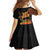 Kwanzaa Kinara Candles Family Matching Off Shoulder Short Dress and Hawaiian Shirt African Tribal Pattern LT05 - Wonder Print Shop