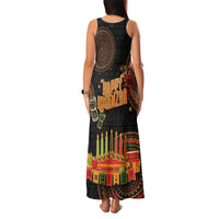 Kwanzaa Kinara Candles Family Matching Tank Maxi Dress and Hawaiian Shirt African Tribal Pattern LT05 - Wonder Print Shop