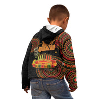Kwanzaa Kinara Candles Kid Hoodie African Tribal Pattern LT05 - Wonder Print Shop