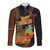 Kwanzaa Kinara Candles Long Sleeve Button Shirt African Tribal Pattern LT05 - Wonder Print Shop