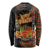 Kwanzaa Kinara Candles Long Sleeve Shirt African Tribal Pattern LT05 - Wonder Print Shop