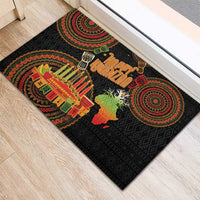 Kwanzaa Kinara Candles Rubber Doormat African Tribal Pattern LT05 - Wonder Print Shop
