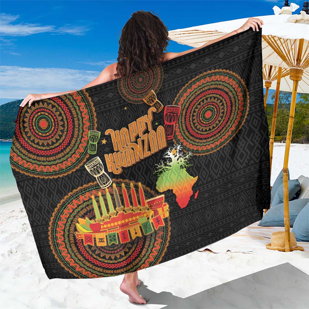 Kwanzaa Kinara Candles Sarong African Tribal Pattern LT05 - Wonder Print Shop
