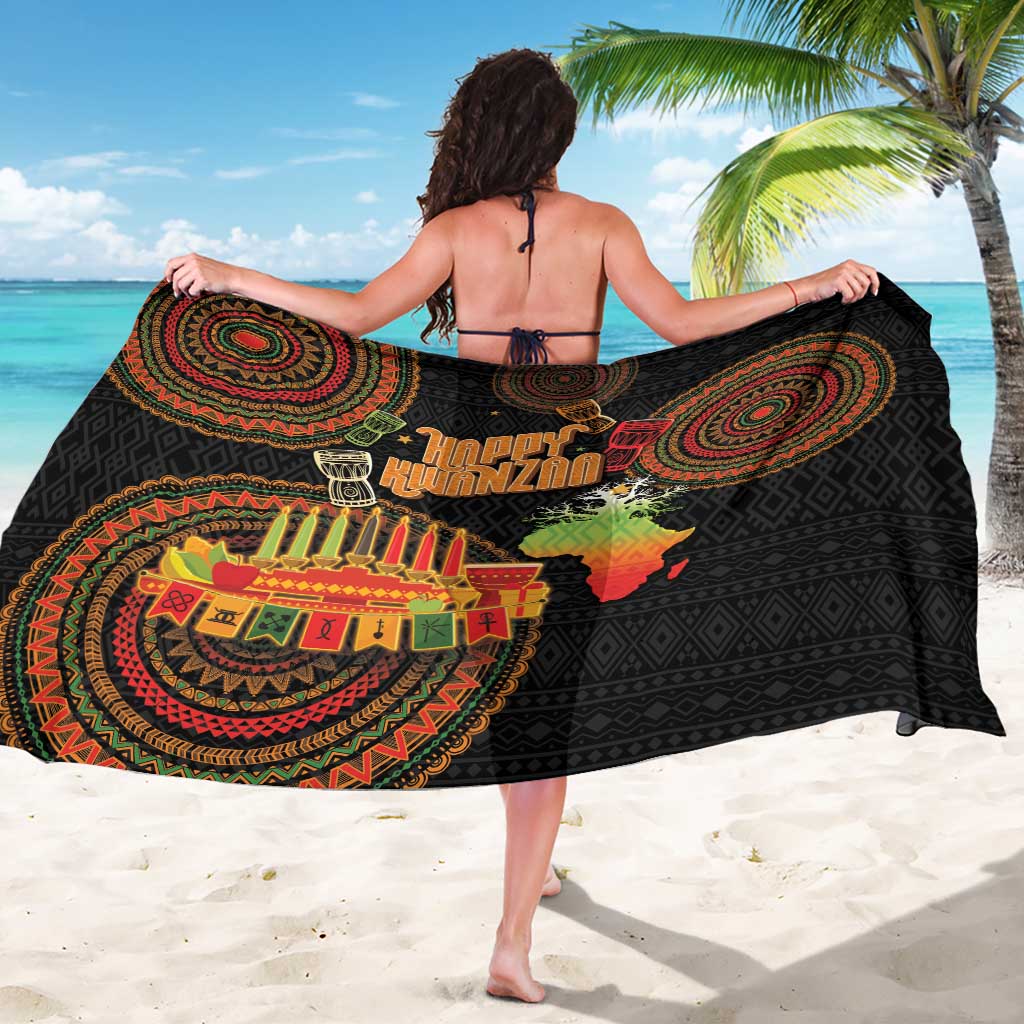 Kwanzaa Kinara Candles Sarong African Tribal Pattern LT05 - Wonder Print Shop