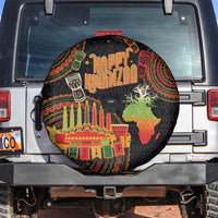 Kwanzaa Kinara Candles Spare Tire Cover African Tribal Pattern LT05 - Wonder Print Shop