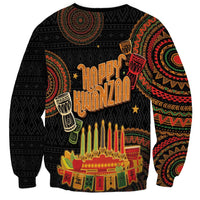 Kwanzaa Kinara Candles Sweatshirt African Tribal Pattern LT05 - Wonder Print Shop