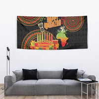 Kwanzaa Kinara Candles Tapestry African Tribal Pattern LT05 - Wonder Print Shop