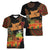 Kwanzaa Kinara Candles Women V-Neck T-Shirt African Tribal Pattern LT05 - Wonder Print Shop