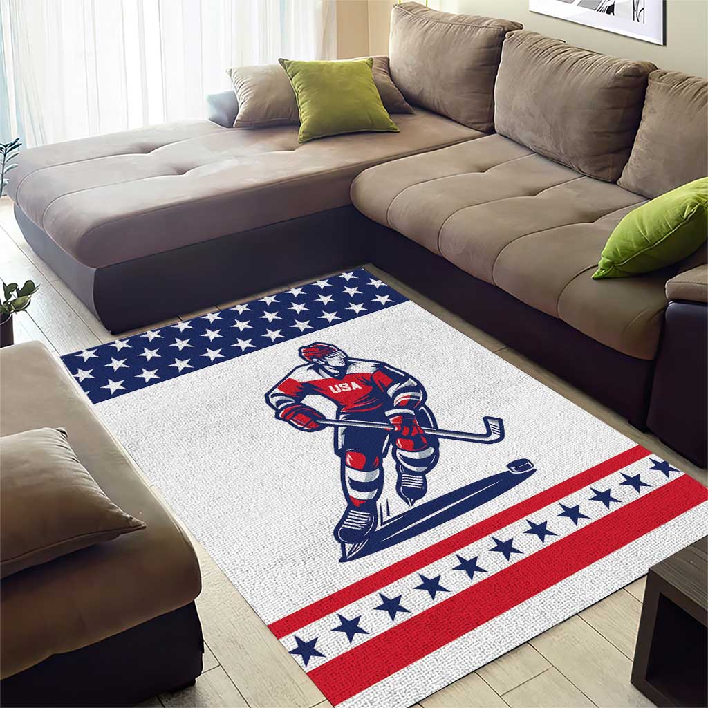 United States Hockey Area Rug Go Champions USA
