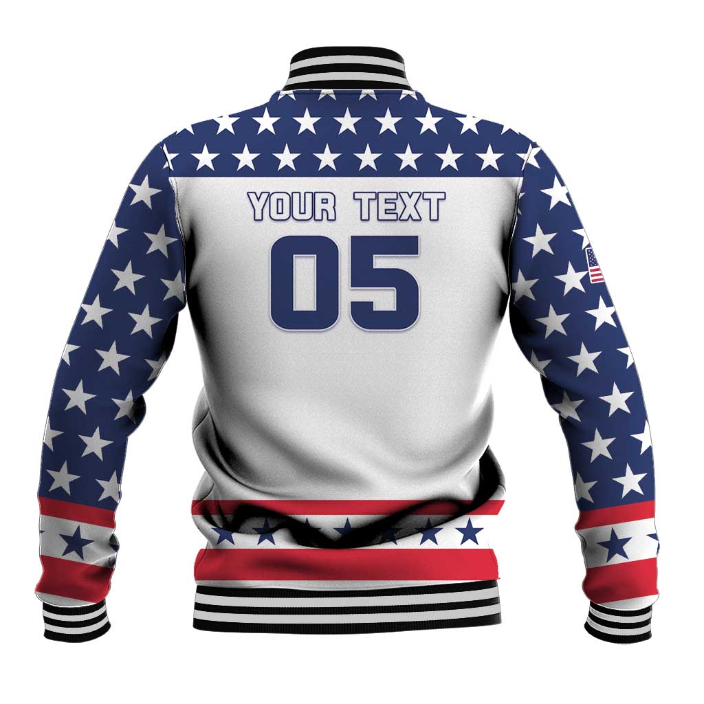 Custom United States Hockey Baseball Jacket Go Champions USA