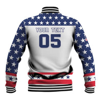 Custom United States Hockey Baseball Jacket Go Champions USA